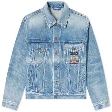 men's gucci jean jacket|gucci men jackets for sale.